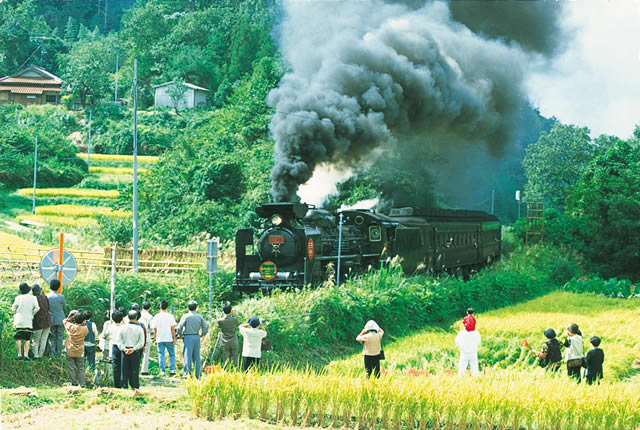 仁保駅手前の踏切