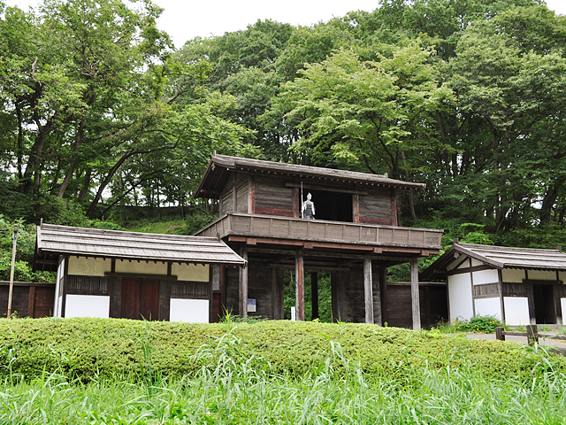 Johsaku-palisade. Fujiwara Heritage Park