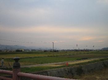 富田神社付近の田園風景